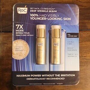 New (unopened package) ROC RETINOL CORREXION DEEP WRINKLE SERUM 1.7OZ 2PK